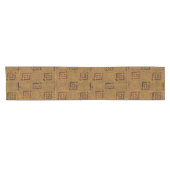 Afrozentrisch geometrisch kurzer tischläufer (Horizontal)