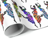 afrozentrisch geschenkpapier (Rolleneckpunkt)