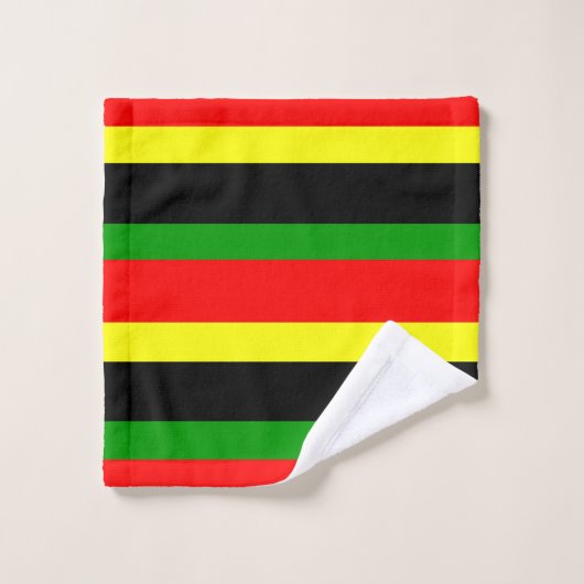 afrozentrisch gestreift badhandtuch set (Waschlappen)