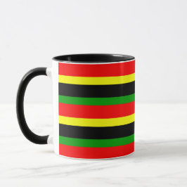 afrozentrisch gestreift tasse