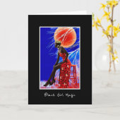 afrozentrisch karte (Gelbe Blume)