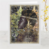 afrozentrisch karte (Gelbe Blume)