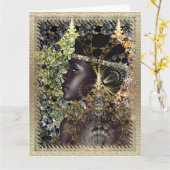 Afrozentrisch karte (Gelbe Blume)