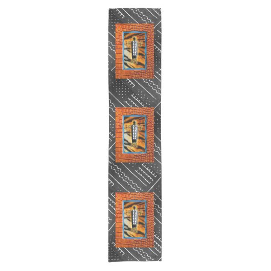 afrozentrisch kurzer tischläufer (Vorderseite)