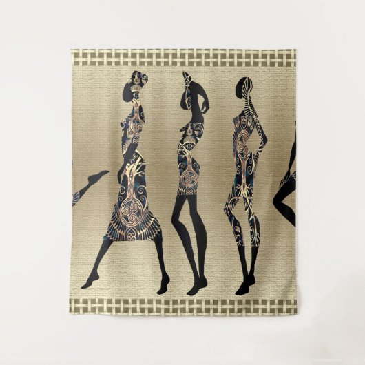 afrozentrisch wandteppich (Vorderseite)