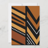 Afrozentrische afrikanische individuelle Einladung (Rückseite)