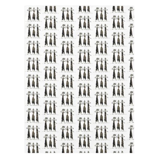 Afrozentrische Feier Tischdecke (Vorderseite)