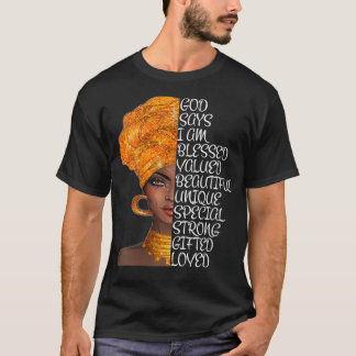Afrozentrische Frauen für Frauen Gott sagt Afrocen T-Shirt