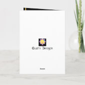 Afrozentrische individuell anpassbare Weihnachtska Karte (Rückseite)