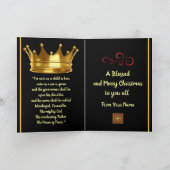 Afrozentrische individuell anpassbare Weihnachtska Karte (Innenseite)