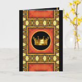 Afrozentrische individuell anpassbare Weihnachtska Karte (Gelbe Blume)