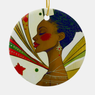 Afrozentrische Keramik Ornament