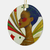 Afrozentrische Keramik Ornament (Links)