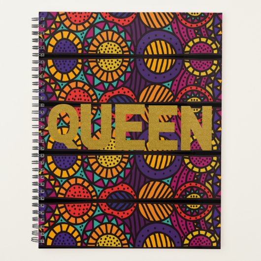 Afrozentrische Königin Planer (Vorderseite)