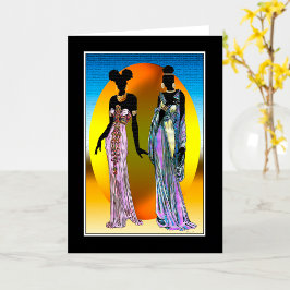 Afrozentrische Kulturzeremonie Karte