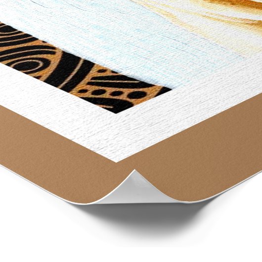 Afrozentrische Kunst Poster (Ecke)