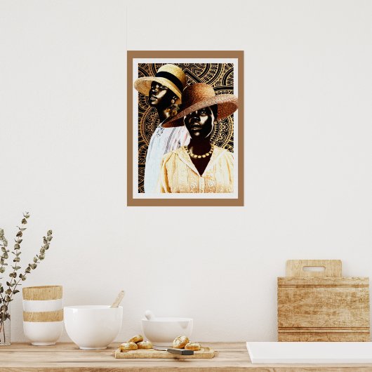 Afrozentrische Kunst Poster (Küche)