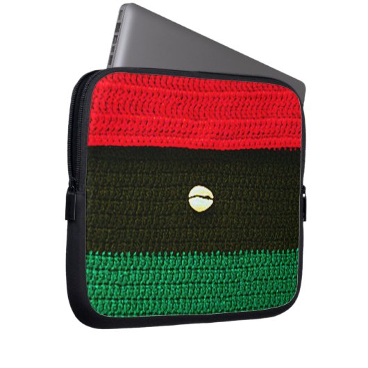 Afrozentrische Kunsthandwerkskreuzung Laptopschutzhülle (Vorne Rechts)