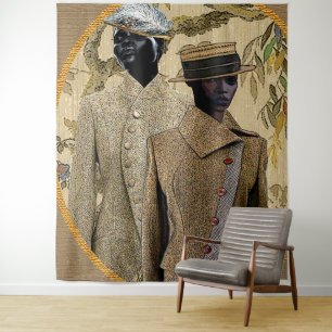 Afrozentrische LGBT Art Wandteppich