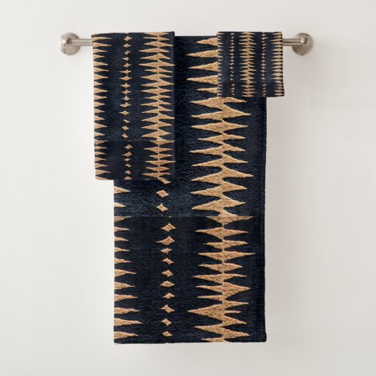 Afrozentrische Musterschrift Badhandtuch Set (Insitu)