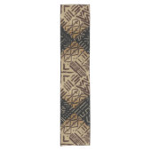 Afrozentrische Rustikale Patina Kurzer Tischläufer (Vorderseite)