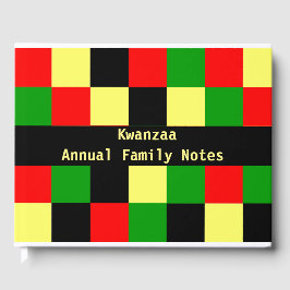 Afrozentrische Schachbrett Gästebuch