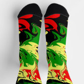 Afrozentrische Schwünge Socken (Oben)