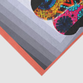 Afrozentrische Silhouette Kunst Seidenpapier (Ausschnitt)