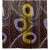 Afrozentrische Stammbärenfeder Duschvorhang (Vorderseite)