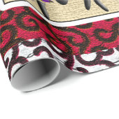 Afrozentrische Stammesfeier Geschenkpapier (Rolleneckpunkt)