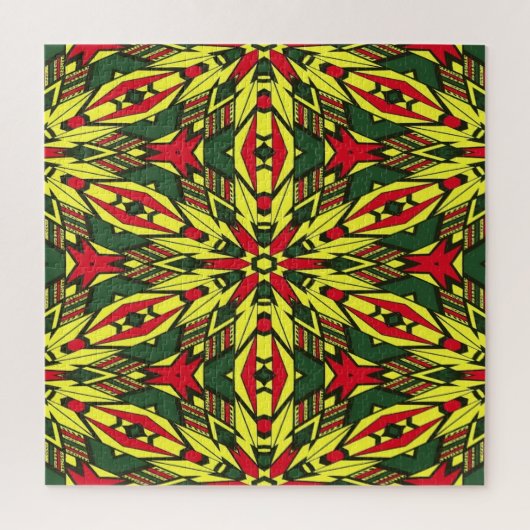 Afrozentrische StammesSpeere Puzzle (Vertikal)