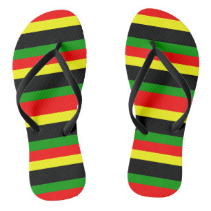 Afrozentrische Streifen Badesandalen