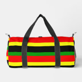 Afrozentrische Streifen Duffle Bag (Vorderseite)