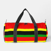 Afrozentrische Streifen Duffle Bag (Rückseite)