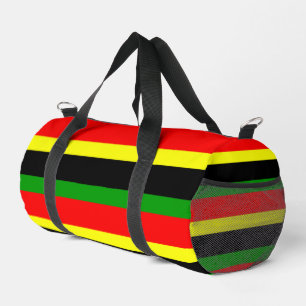 Afrozentrische Streifen Duffle Bag