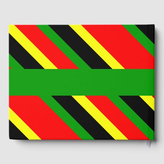 Afrozentrische Streifen Gästebuch (Rückseite)