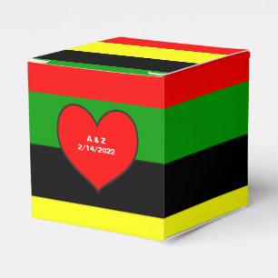 Afrozentrische Streifen Geschenkschachtel