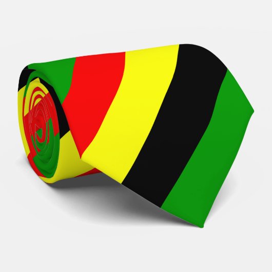Afrozentrische Streifen Krawatte (Gerollt)