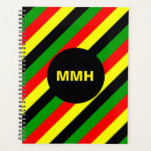 Afrozentrische Streifen Planer (Vorderseite)