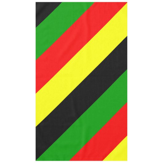 Afrozentrische Streifen Tischdecke (Vorderseite)