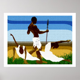 Afrozentrische Tanz Poster