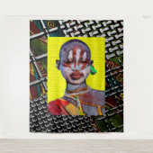 Afrozentrische Tapisserie Wandteppich (Vorderseite)