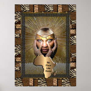 Afrozentrische Volkskunst Poster