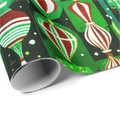 Afrozentrische Weihnachten Nahtlos - 10 cm x 1,80  Geschenkpapier (Rolleneckpunkt)