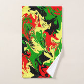 Afrozentrische Wirbel Badhandtuch Set (Handtuch)