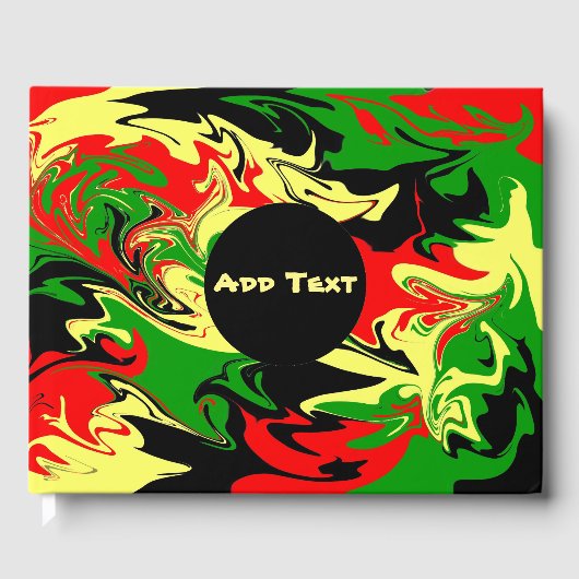 Afrozentrische Wirbel Gästebuch (Vorderseite)