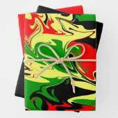 Afrozentrische Wirbel Geschenkpapier Set (Beispiel)