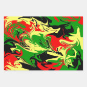 Afrozentrische Wirbel Geschenkpapier Set (Vorderseite)