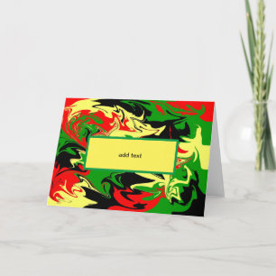 Afrozentrische Wirbel Karte