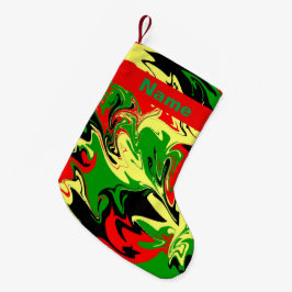 Afrozentrische Wirbel Kleiner Weihnachtsstrumpf